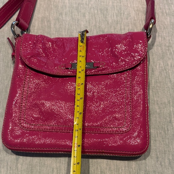Cole Haan Leather Fuchsia Crossbody Bag - Picture 12 of 16